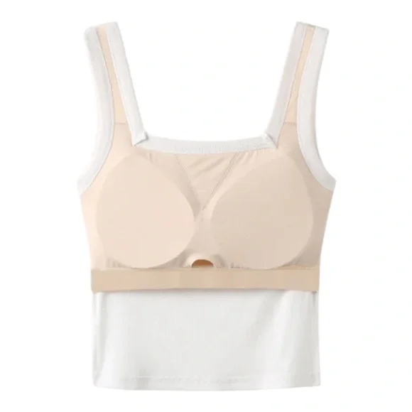 OGL Navy Blue Square Open Back Brami Tank Top Womens Size S - Picture 4 of 16